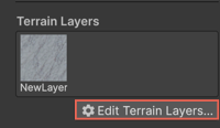 Edit Terrain Layers section in the Inspector window