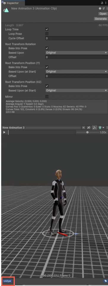 Inspector window showing an asset with Unityai label applied