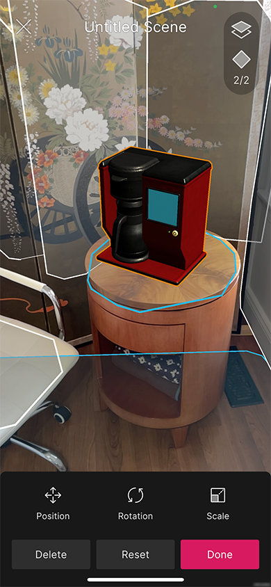 Unity AR Mobile Companion Scene Creation Flow