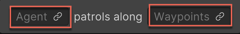 Patrol node with the link icon