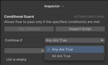 Conditional Guard node