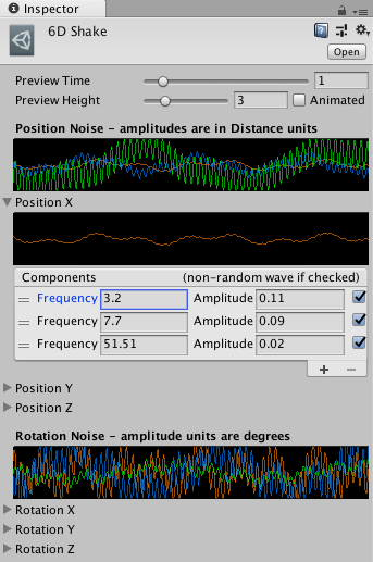 Editing the first noise layer for Position X