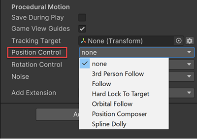 Position Control, with the Follow algorithm (red)