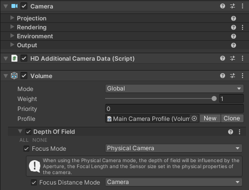 Example Auto Vocus Volume