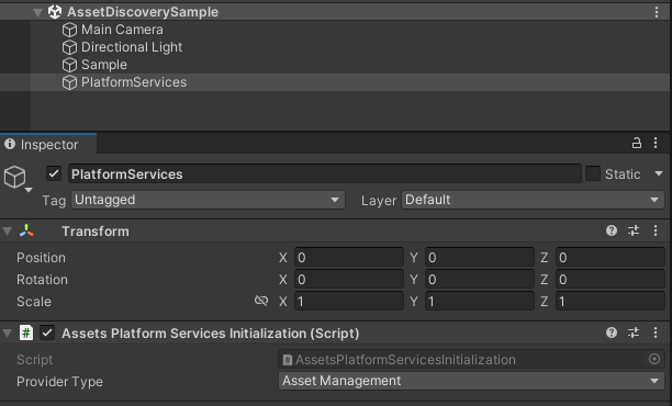 Switch asset providers