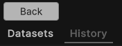 Screenshot of the history button