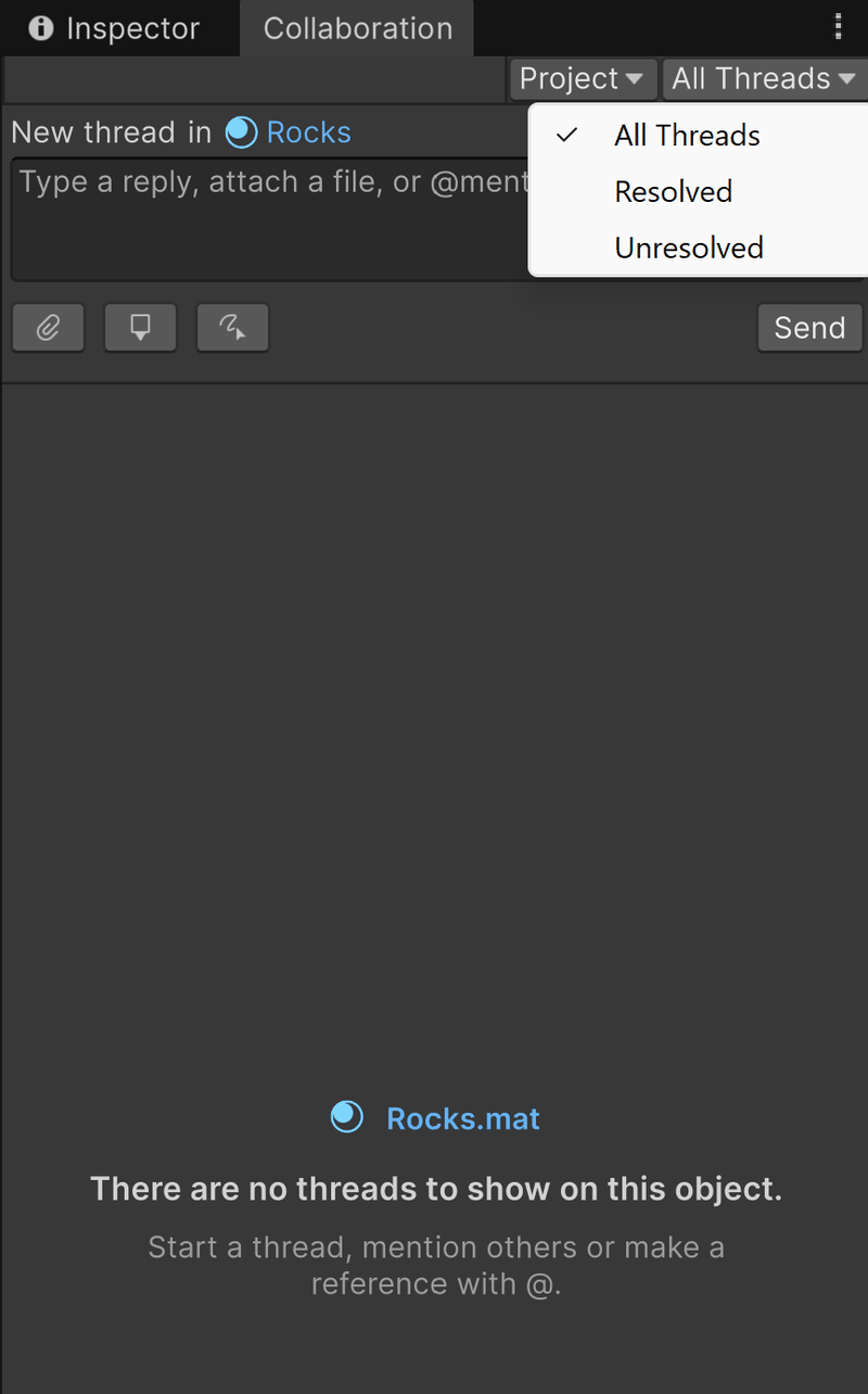 The resolution filter dropdown open