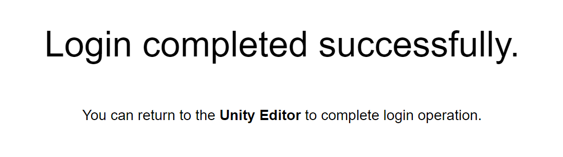 Login Successful