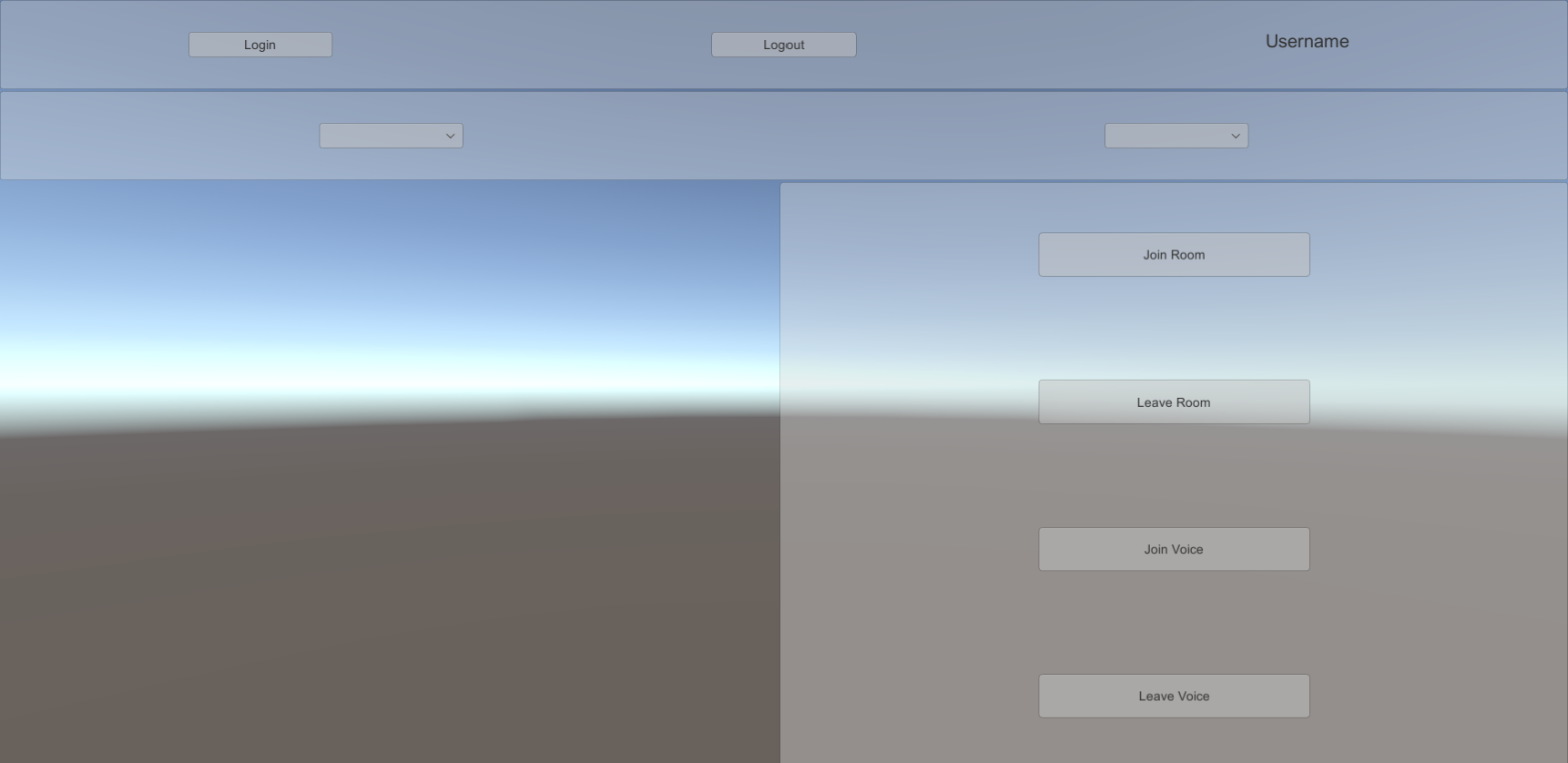Screenshots of buttons for the voice chat