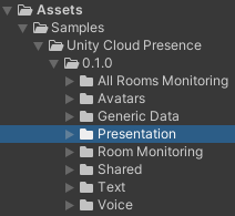 Screenshot of the imported sample