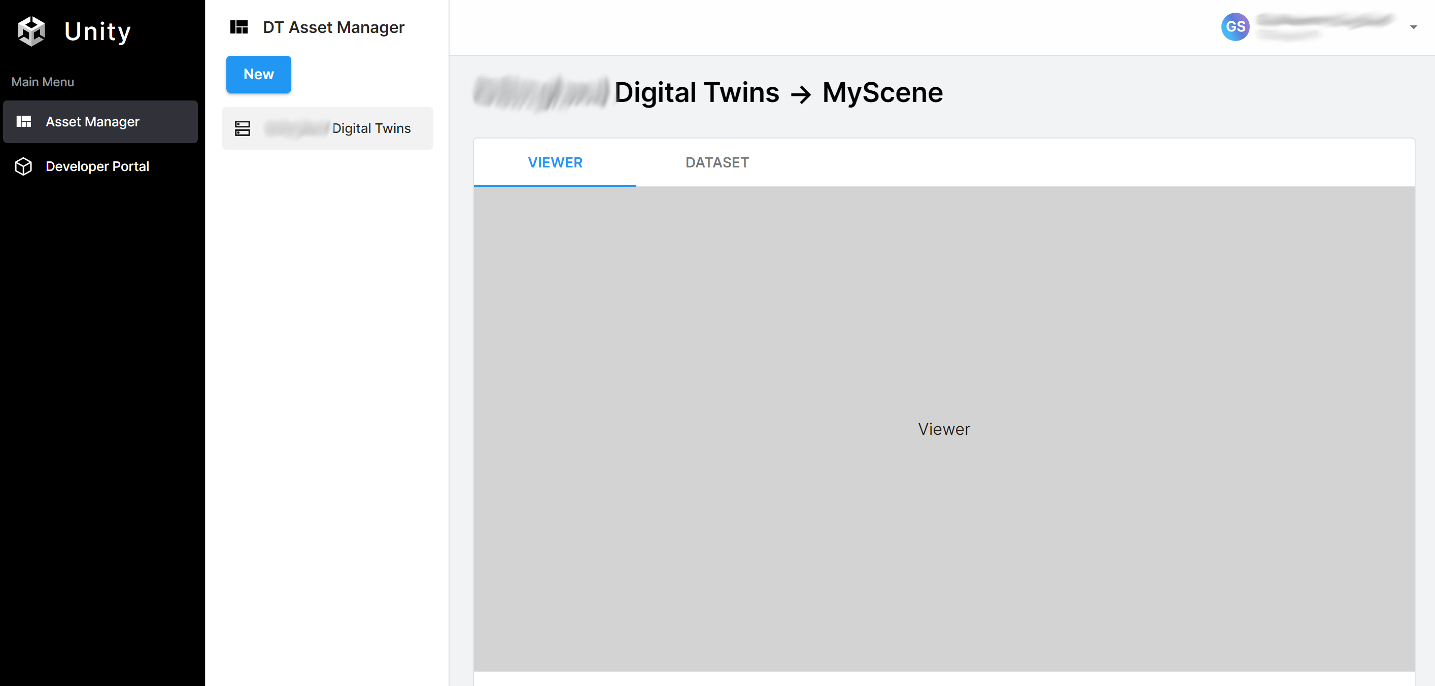 Screenshot that displays the scene Viewer in the Digital Twin Dashboard