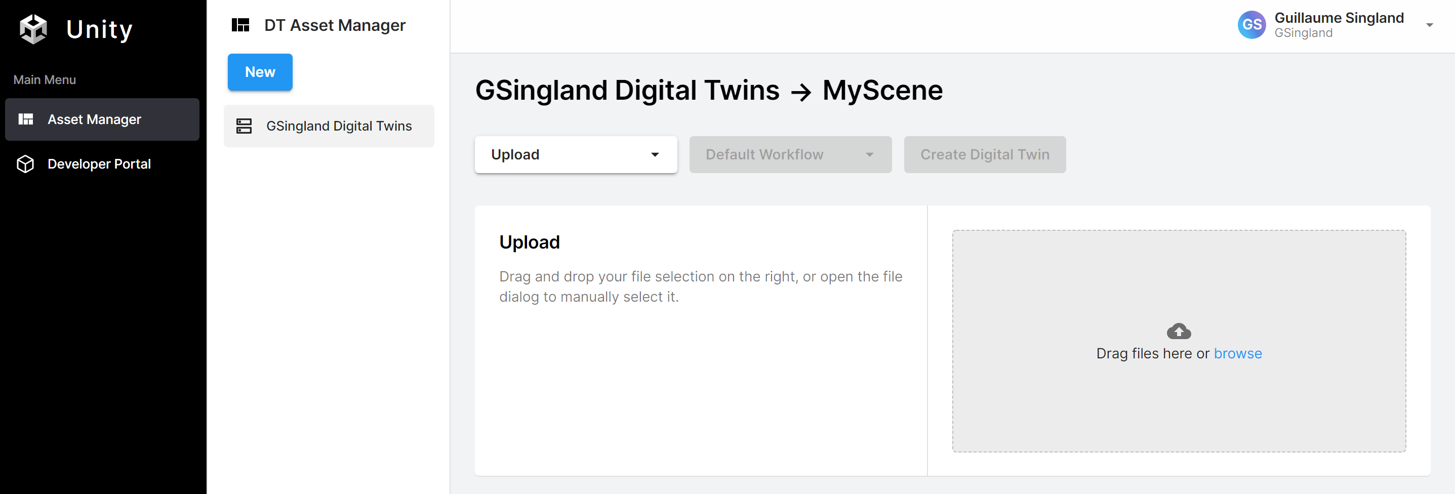 Uploading a model file