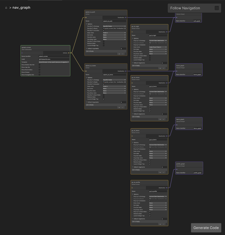 Navigation Graph