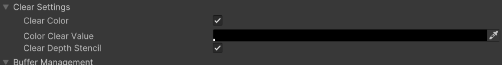 Clear Panel Settings