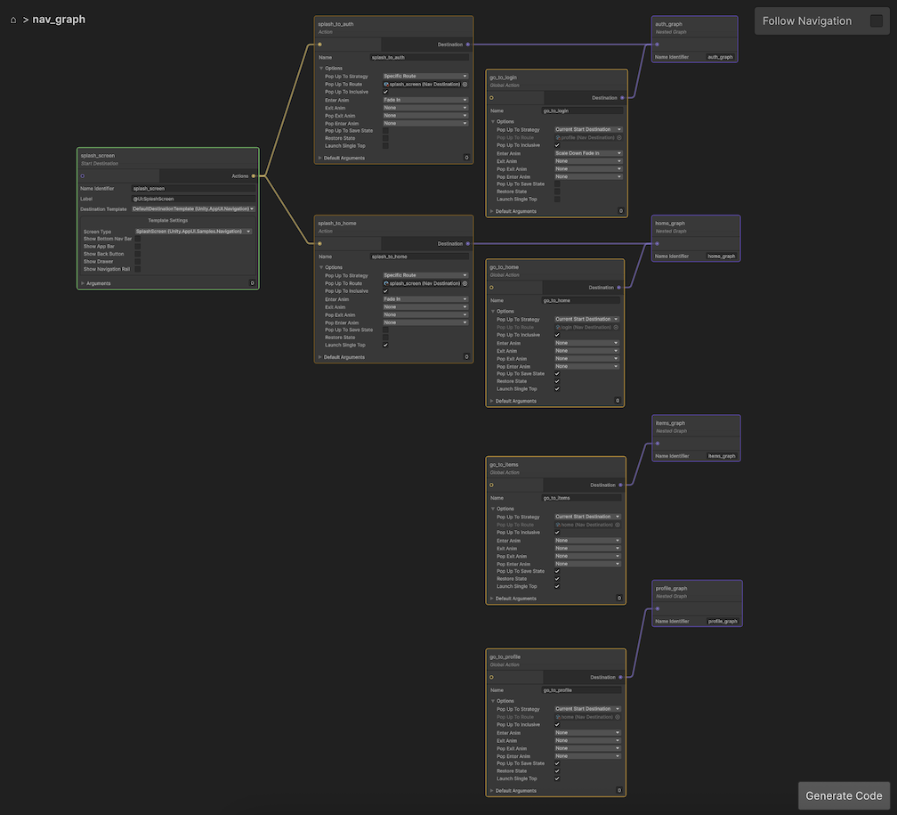 Navigation Graph