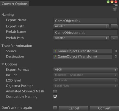 export fbx unity