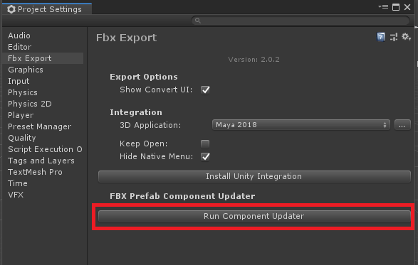 unity fbx export