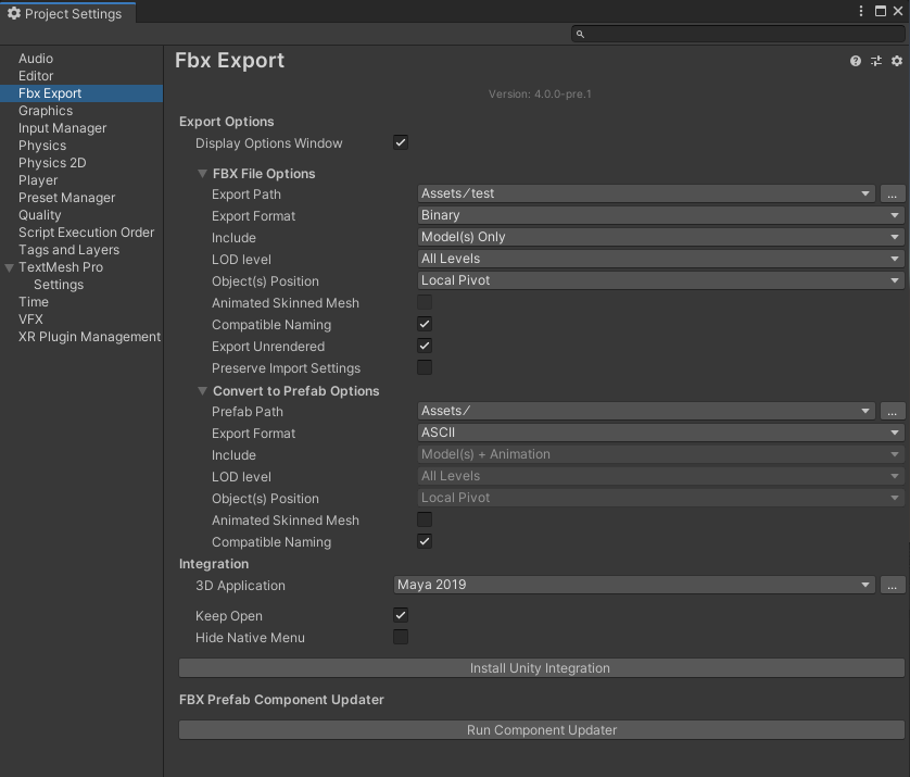 unity fbx exporter size limitation