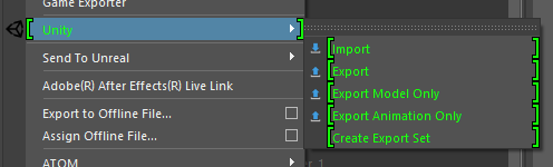 unity fbx exporter script support
