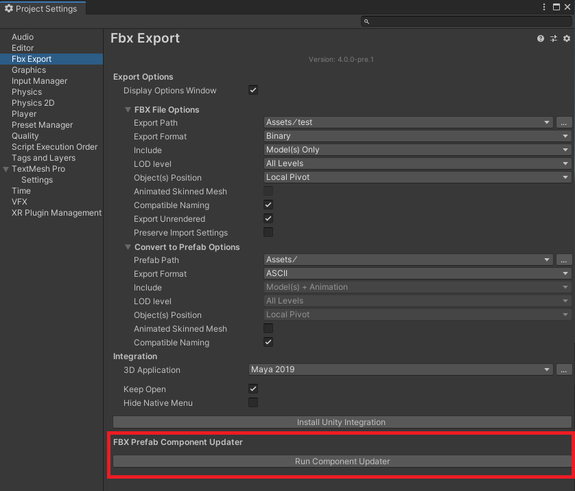 .fbx files unity asset builder exporter