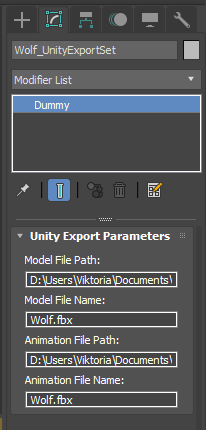 Custom attributes on a UnityExportSet dummy