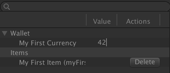 Modifying the balance value