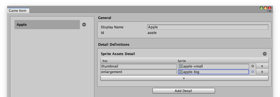 Apple Sprites configured