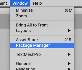 Open the Package Manager