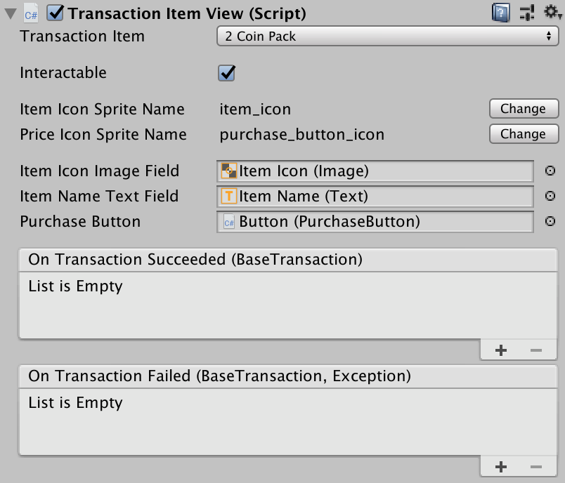 Transaction Item View Component