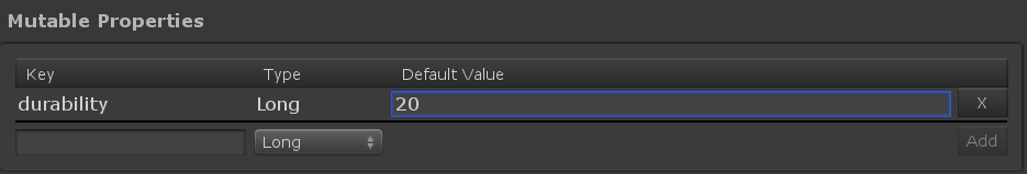 Property configuration