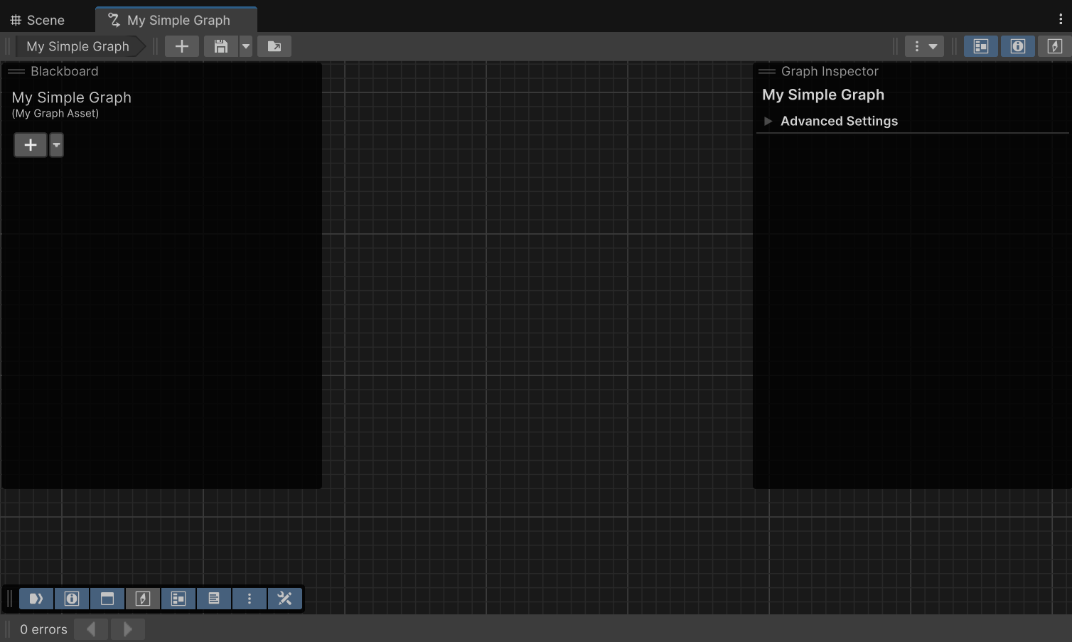 Simple graph canvas