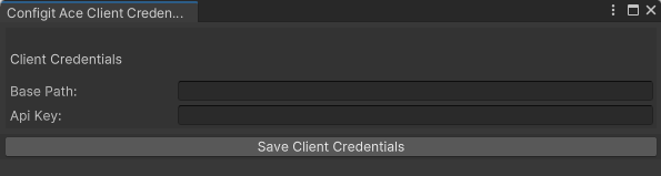 Client settings dialog