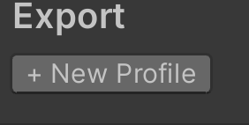Add new export profile