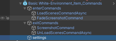 StagingItemCommand Settings