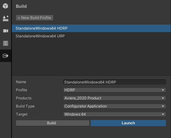 Exports tab