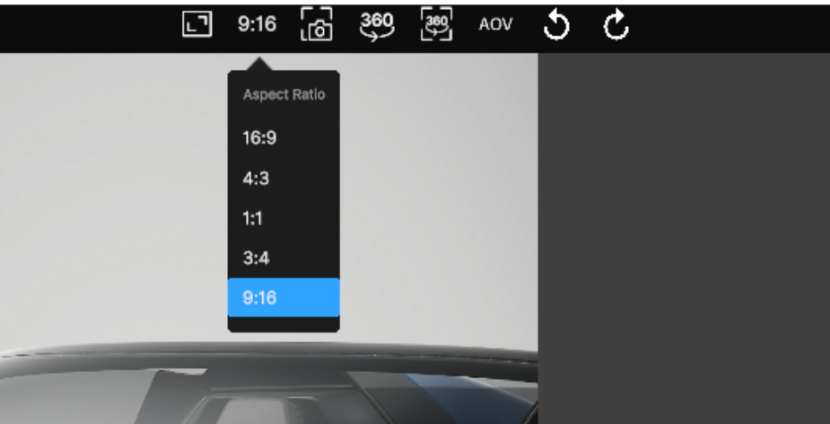 Select aspect ratio