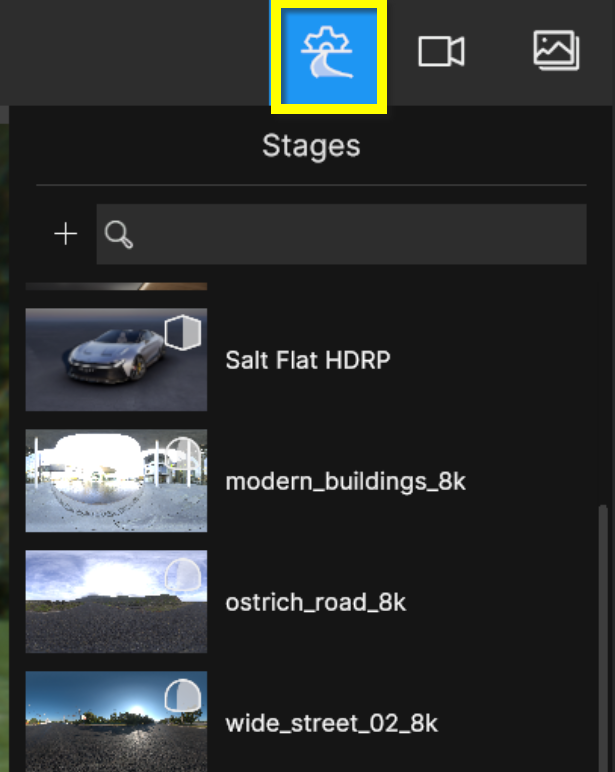 Stages tab
