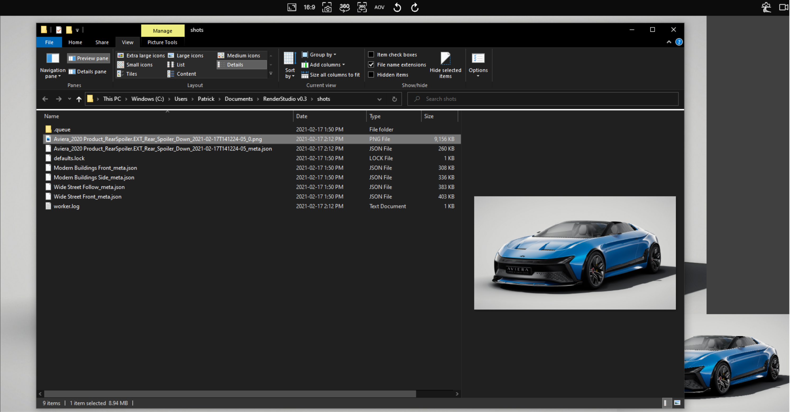 Show file location