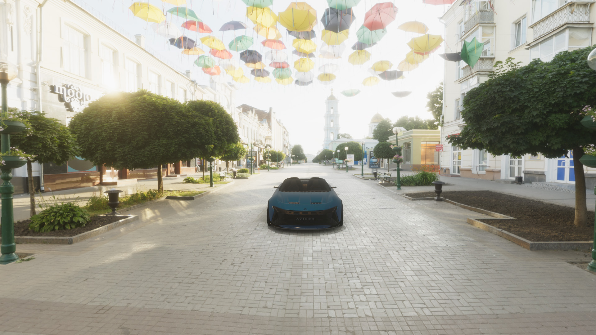 The Aviera facing the camera