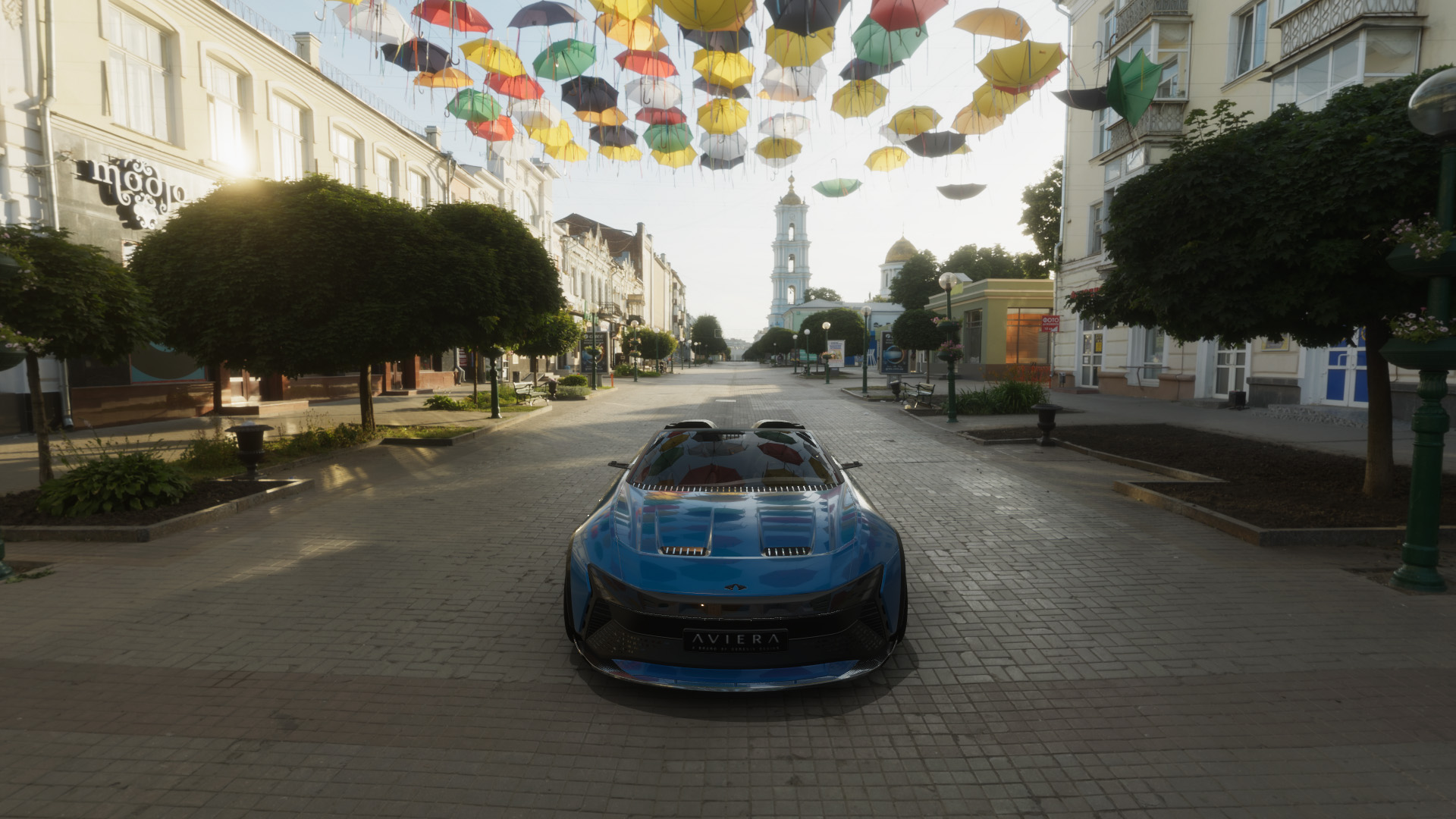 The Aviera scene, but with lower exposure