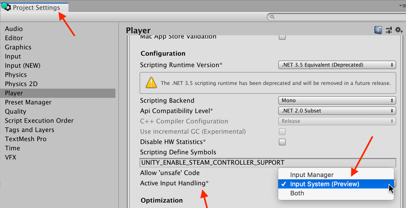 Switch Active Input Handling