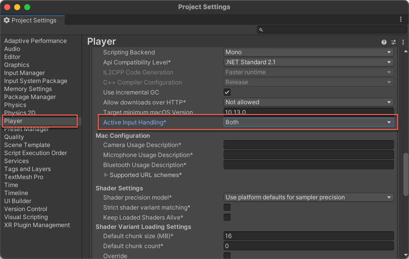 Active Input Handling