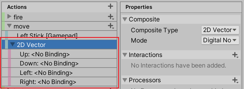 Interactions, Input System