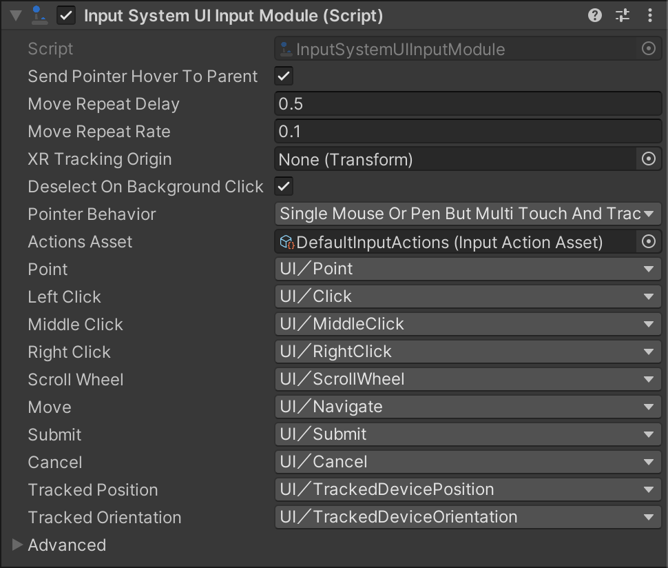 InputSystemUIInputModule