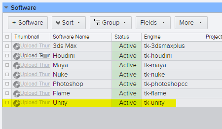 Enable Unity as Recognized Engine