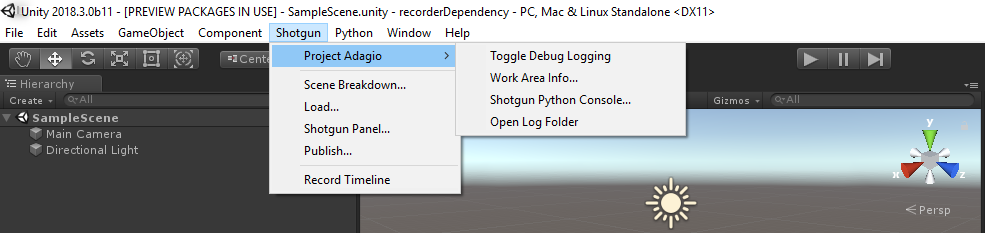 Shotgun Menu in Unity