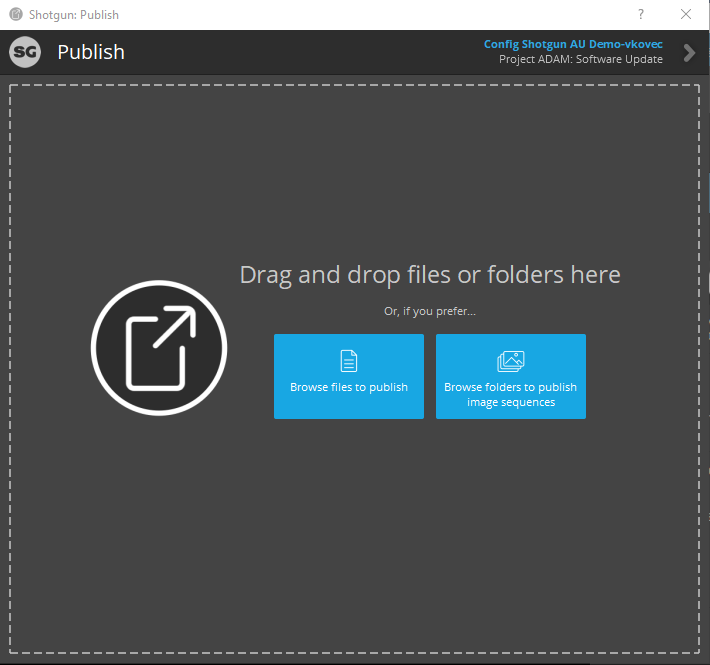 Shotgun Publish Window