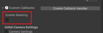 Enable masking option