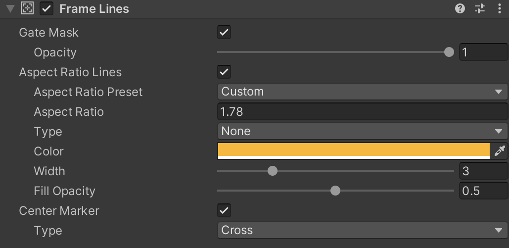 Film Format Controls