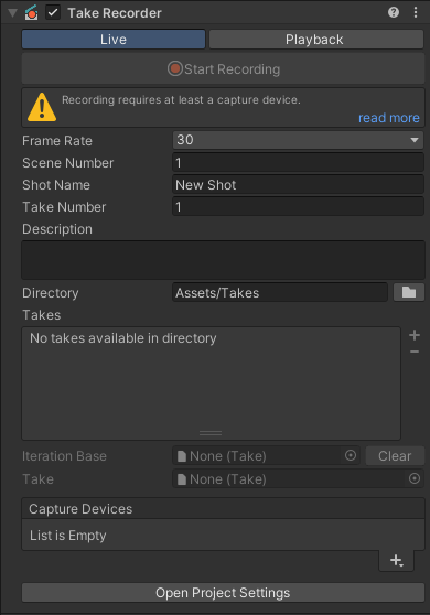 Take Recorder Component